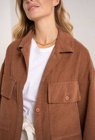 Brown Corduroy Shacket