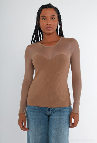 Galia Bodycon Ribbed Top