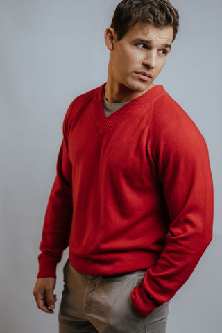 Crew V-Neck Sweater