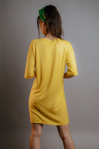 Cashmere Silk Blend T-Shirt Dress