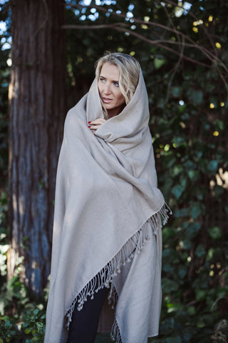 Melange Tan Woven Scarf