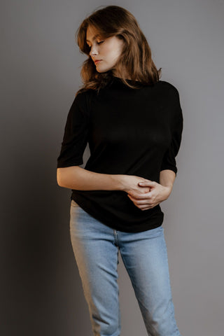 Women's Cashmere Cotton Bishop T-Shirt