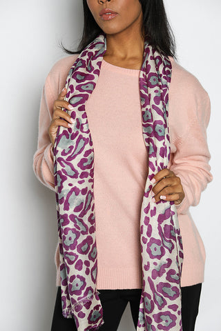 Women's Leopard Print Scarf