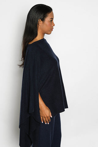 Navy Blue Poncho