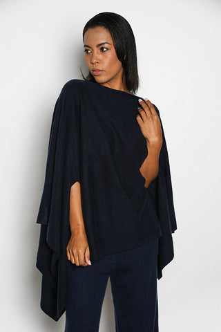 Navy Blue Poncho