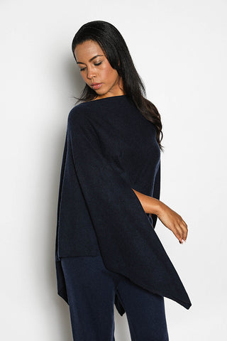 Navy Blue Poncho