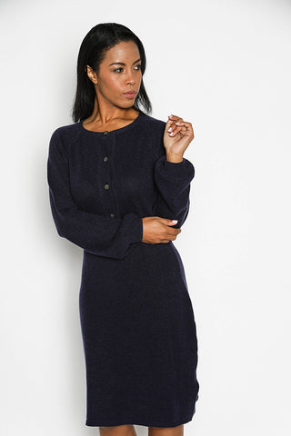 Women's Button Down Cashmere Sweater Dress