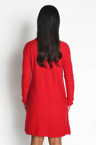 Women 100% Cashmere Turtle Neck Sweater Dress