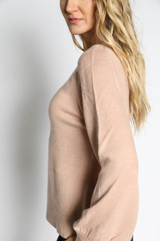 Women's Bishop Sleeve Cashmere Top