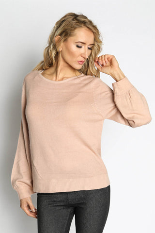 Women's Bishop Sleeve Cashmere Top