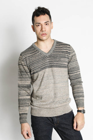 Multi-Color V-Neck Sweater