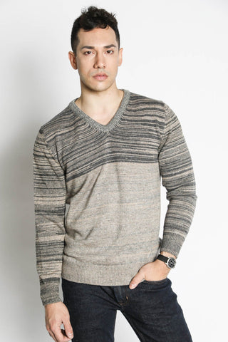 Multi-Color V-Neck Sweater