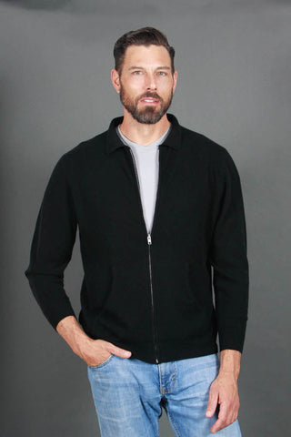 Men's Full-Zip Cashmere Sweater