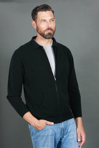 Men's Full-Zip Cashmere Sweater