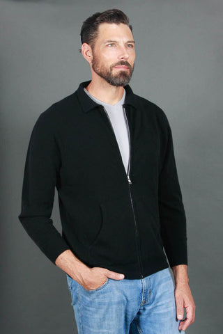 Men's Full-Zip Cashmere Sweater