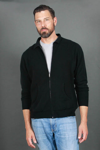 Men's Full-Zip Cashmere Sweater