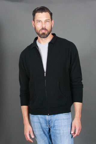 Men's Full-Zip Cashmere Sweater