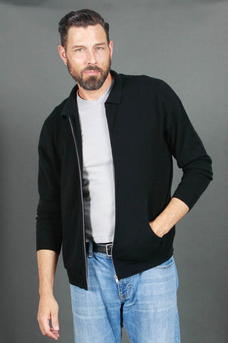 Men's Full-Zip Cashmere Sweater