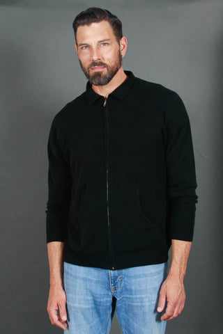 Men's Full-Zip Cashmere Sweater