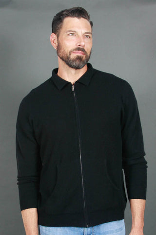 Men's Full-Zip Cashmere Sweater