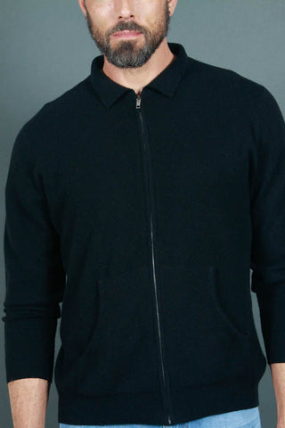 Men's Full-Zip Cashmere Sweater