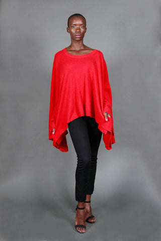 Women's Cashmere Poncho Sweater