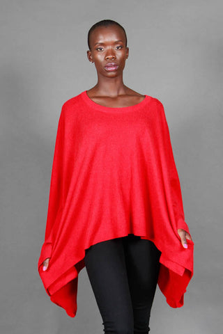 Women's Cashmere Poncho Sweater